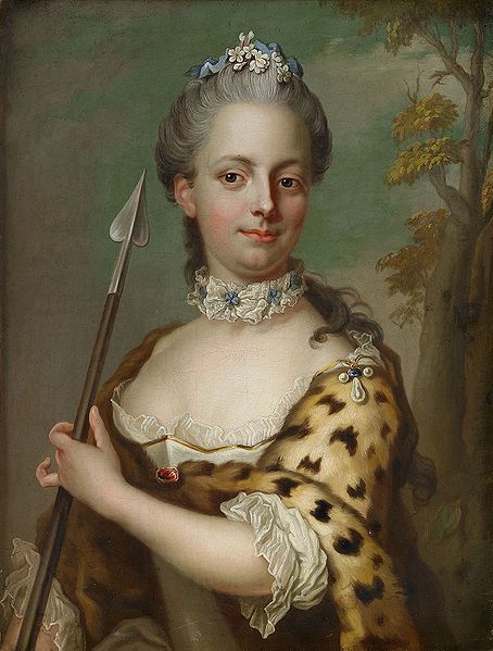 Portrait of Charlotte Du Rietz af Hedensberg as Diana